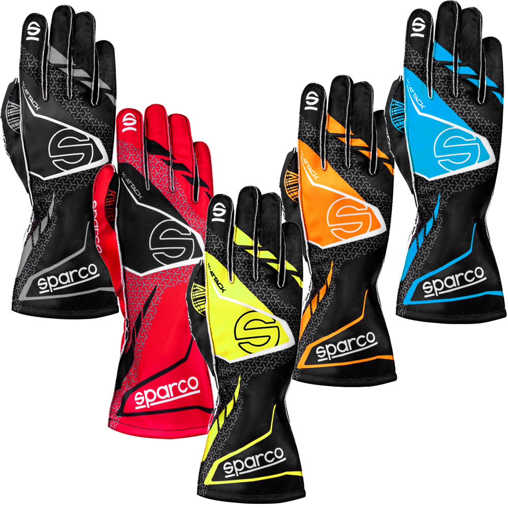 SPARCO K-ATTACK Karting Gloves - BKG0004B0.R.7 - BKG0004B0R27007
