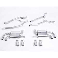 Catback Milltek SSXPO110 voor Posrche Cayenne 958 T 4.8 V8 - MLK-SSXPO110-S - SSXPO110