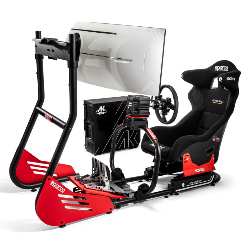 Simulator Sparco GT-R RIG II (GT-R PRO + Fanatex SIM KIT PRO + R330 din piele + PC + tastatură + suport + ecran) - BGD0001B0 - BGD0001B0 - 8033280587284