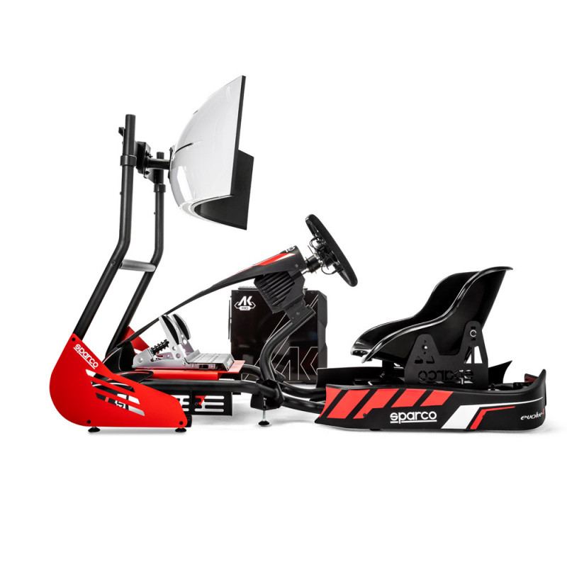 Sparco Kart Rig I (Kart pro + Fanatec sim kit pro + KG345 +Pc + Keyboard + screen support + screen) - BGD0005B0 - BGD0005B0 - 8033280587581