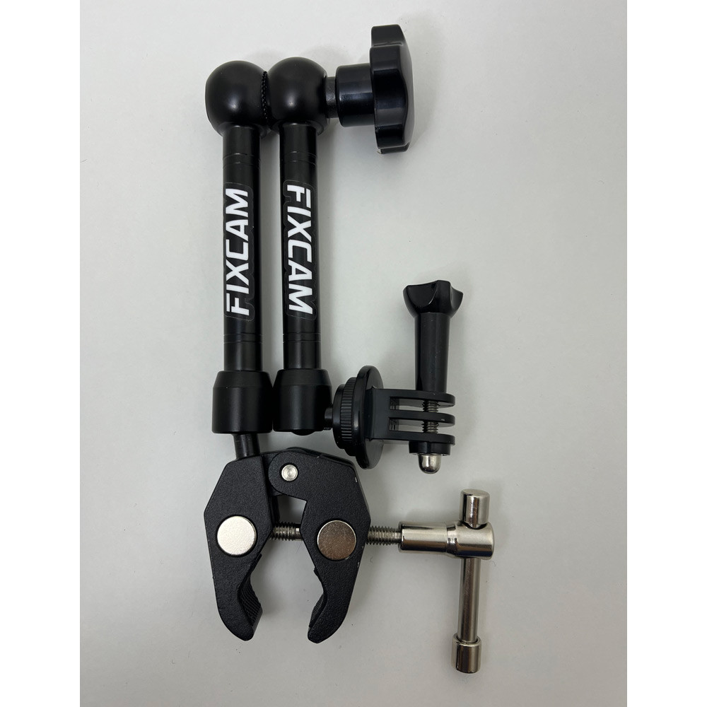 Scharnierende camerasteun FIXCAM (met steun voor geluidsmodule en draagtas) - FIXCAM - FIXCAM - 3666618537610