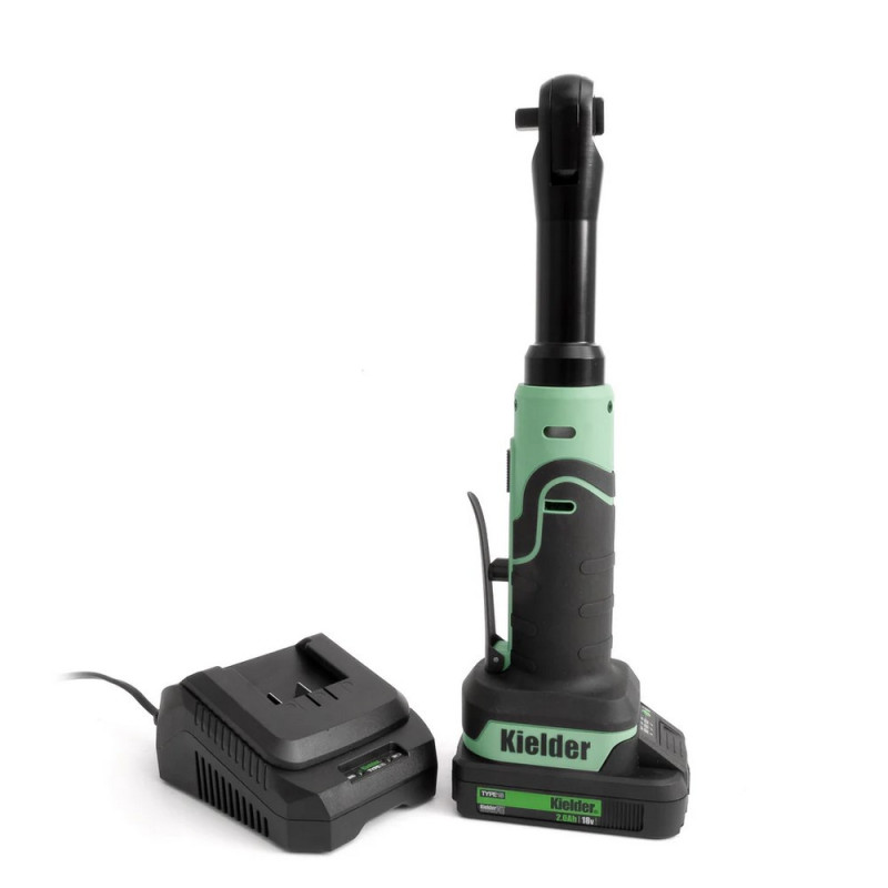 KIELDER 18V 3/8" long ratchet set with charger + Pro carrying case + 2 2.0Ah batteries - KWT-010-22 - KWT-010-22EU - 5060441196811