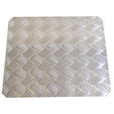 GT2i vlakke vloer 420x365x2mm in aluminium - MET-1873.AL