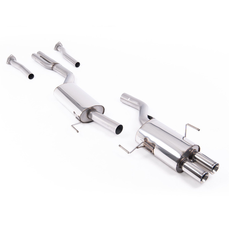 Catback met tussendemper - Dubbele uitlaatpijpen 76.2mm Jet Milltek SSXAU184 - MLK-SSXAU184 - SSXAU184