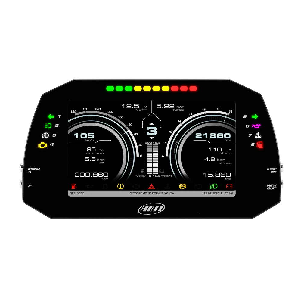 Cruscotto AIM MXG 1.3 STRADA 7" - AIM-MXG13STDADA.RAC.OBD - MXG-S-OBDII