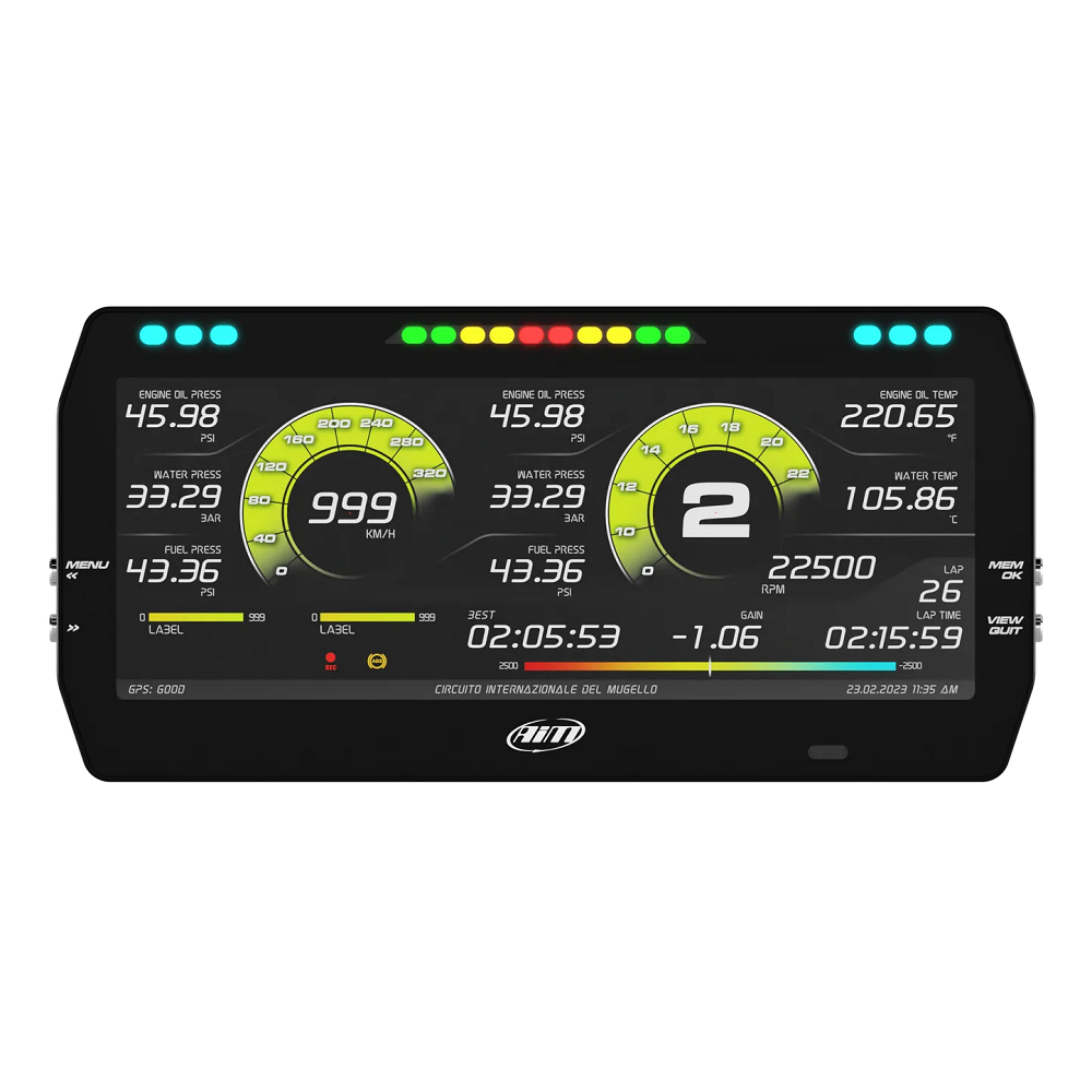 AIM MXT 1.3 STRADA 10" dashboard - AIM-MXT13STDADA.ROA.CAN - MXT-S-I-CAN