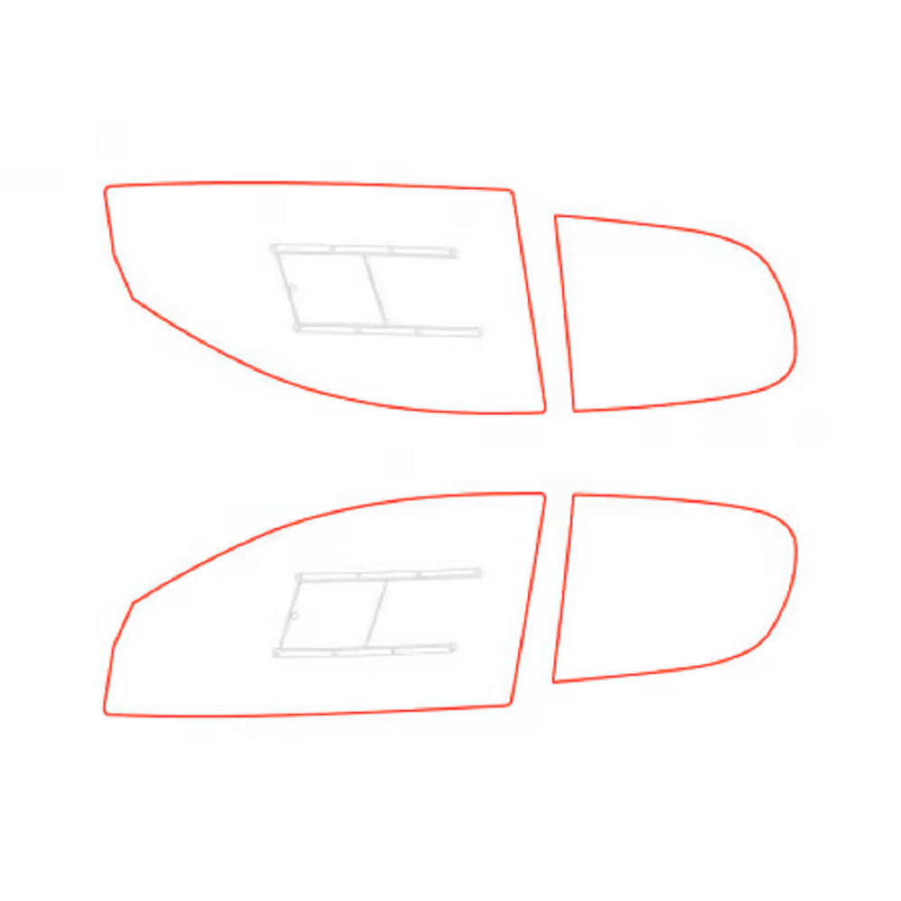 Racing Window 2 windows kit Citroën Saxo G 3 - RW-0050051634-2T2 - 350051634-2T2