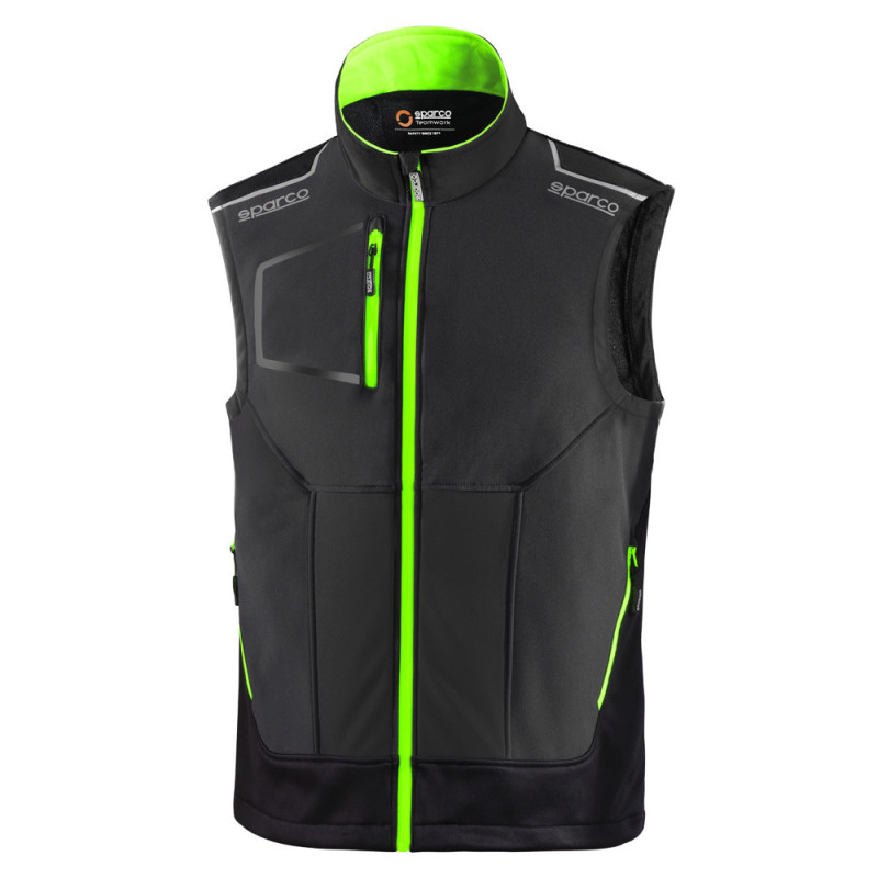 Sparco Tech mouwloos jack - 02419.GV.L - 02419GSVF3L