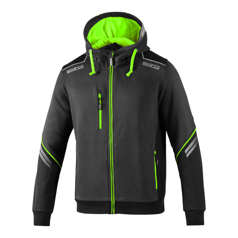 Sparco Tech hooded full zip - 02414.MBL.S - 02414BMAZ1S
