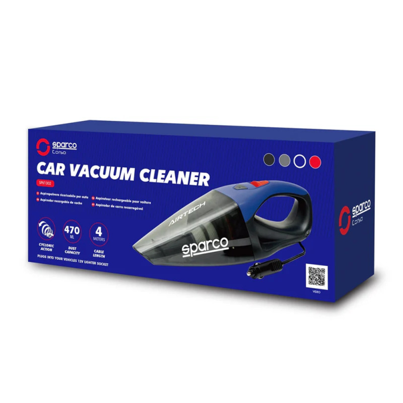 12 V snoerzuiger SPARCO met meerdere mondstukken (470 ml) - LI-SPV1302BK - SPV1302BK - 6922516312313