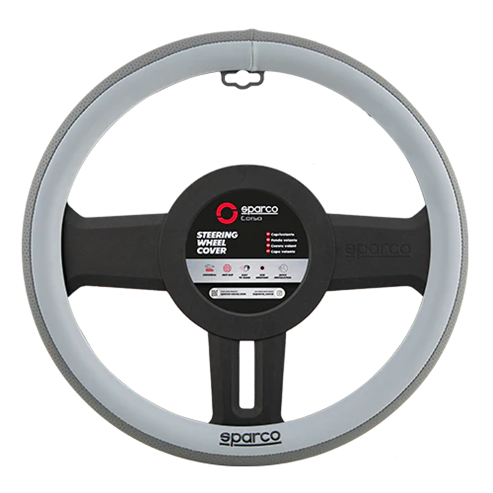 Couvre volant gris/bleu SPARCO aspect origine Ø37,5cm - LI-SPS144BLGR - SPS144BLGR - 6922516340378
