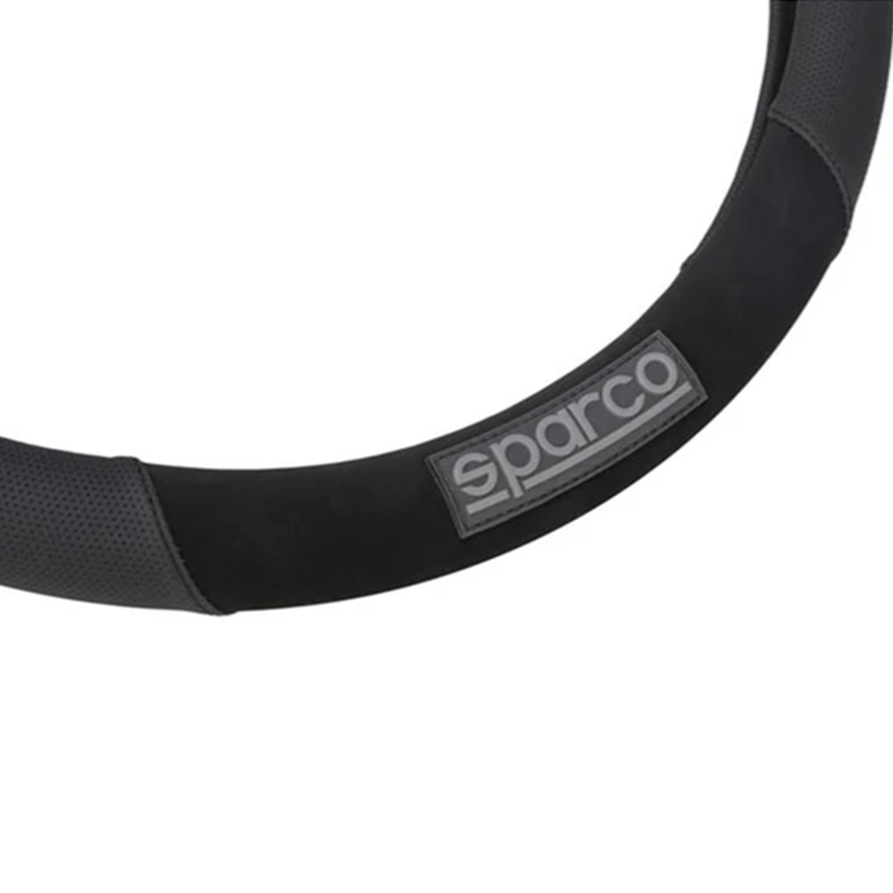 Couvre volant SPARCO noir Ø38cm - LI-SPS130BK - SPS130BK - 6922516334469