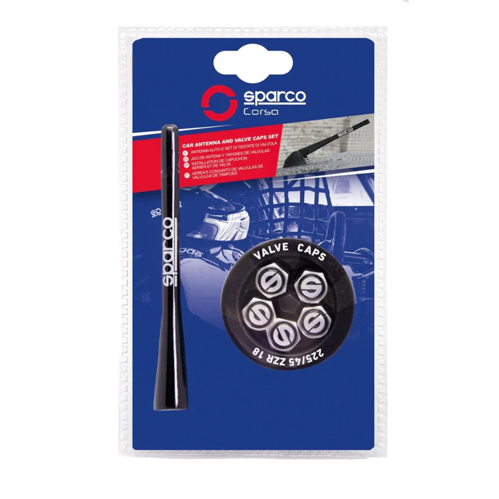 Antennepakket + 5 ventielstekkers SPARCO - LI-SPC1417 - SPC1417 - 8430046255843