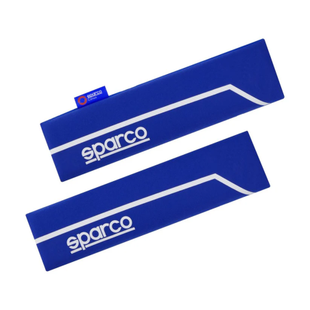 2 proteges-ceinture SPARCO bleu