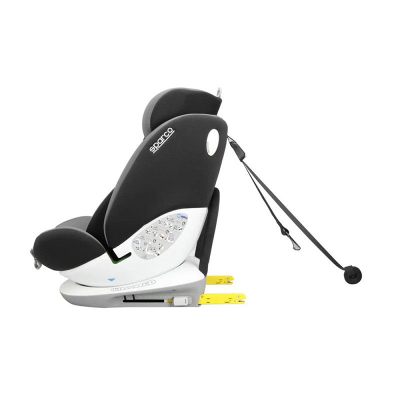 360° draaibaar kinderzitje SPARCO isize zwart 40-150cm ECE R129/03 isofix - LI-SK3000IGR - SK3000IGR - 6922516336500