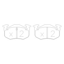 Plaquettes de frein GT2i Race Arrière pour CITROEN Saxo 1.6i 16V Challenge - Etriers de frein Bendix