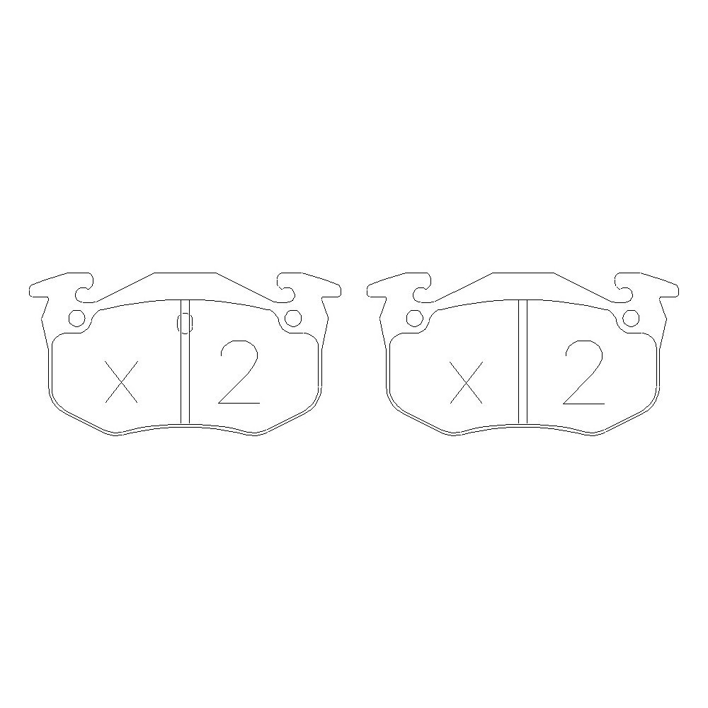 GT2i Race Achterremblokken voor CITROEN Saxo 1.6i 16V Challenge - Bendix remklauwen - GT-PR0400T - 3661768552995