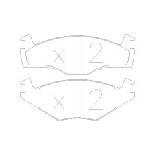 GT2i Race Avant remblokken voor VOLKSWAGEN Golf II 1.8i GT, 1.8i GTI 1983-91 - KH remklauwen