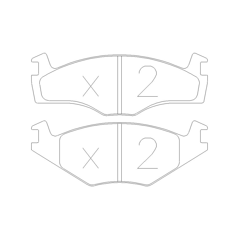 Pastiglie freno anteriori GT2i Race per VOLKSWAGEN Golf II 1.8i GT, 1.8i GTI 1983-91 - Pinze freno KH - GT-PR0470T - 3661768553015