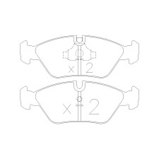 Plaquettes de frein GT2i Race Avant pour BMW Serie 3 (E30) M3 Gr N - Etriers de frein Ate