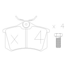 GT2i Race Achterremblokken voor RENAULT Clio IV 1.6i 16V Turbo Cup - Girling remklauwen