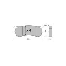 Pastiglie freno anteriori GT2i Race per RENAULT Clio IV 1.6i 16V Turbo R3T - Pinze freno PFC