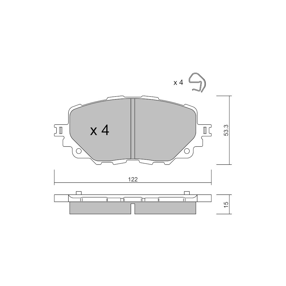 Pastiglie freno anteriori GT2i Race per MAZDA MX-5 IV (ND) 1.5i 16V, 2.0i 16V 2015- - Pinze freno Advics - GT-PR10860T - 3666618560311