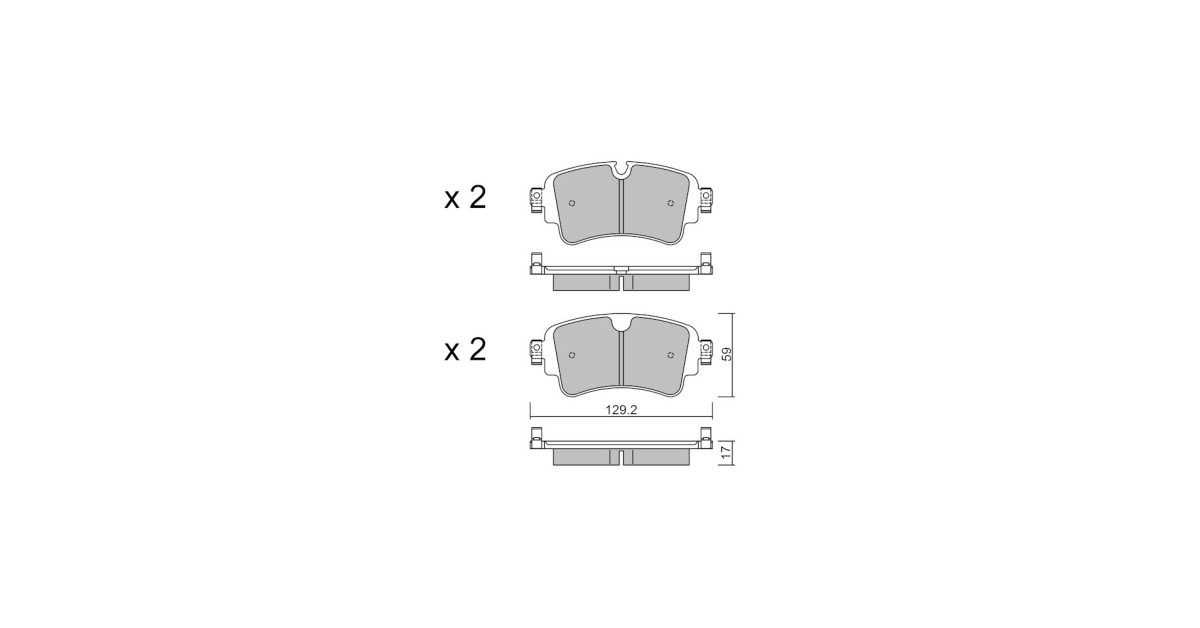 GT2i Race Rear brake pads for AUDI RS4-S4 (8W) S4 3.0i V6 TFSI 2016- - Brake calipers Trw