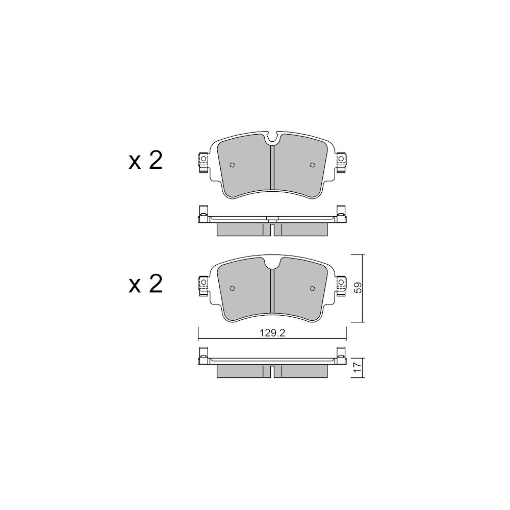 Pastillas de freno traseras GT2i Race para AUDI RS4-S4 (8W) S4 3.0i V6 TFSI 2016- - Pinze freno Trw - GT-PR11290T - 3666618559384
