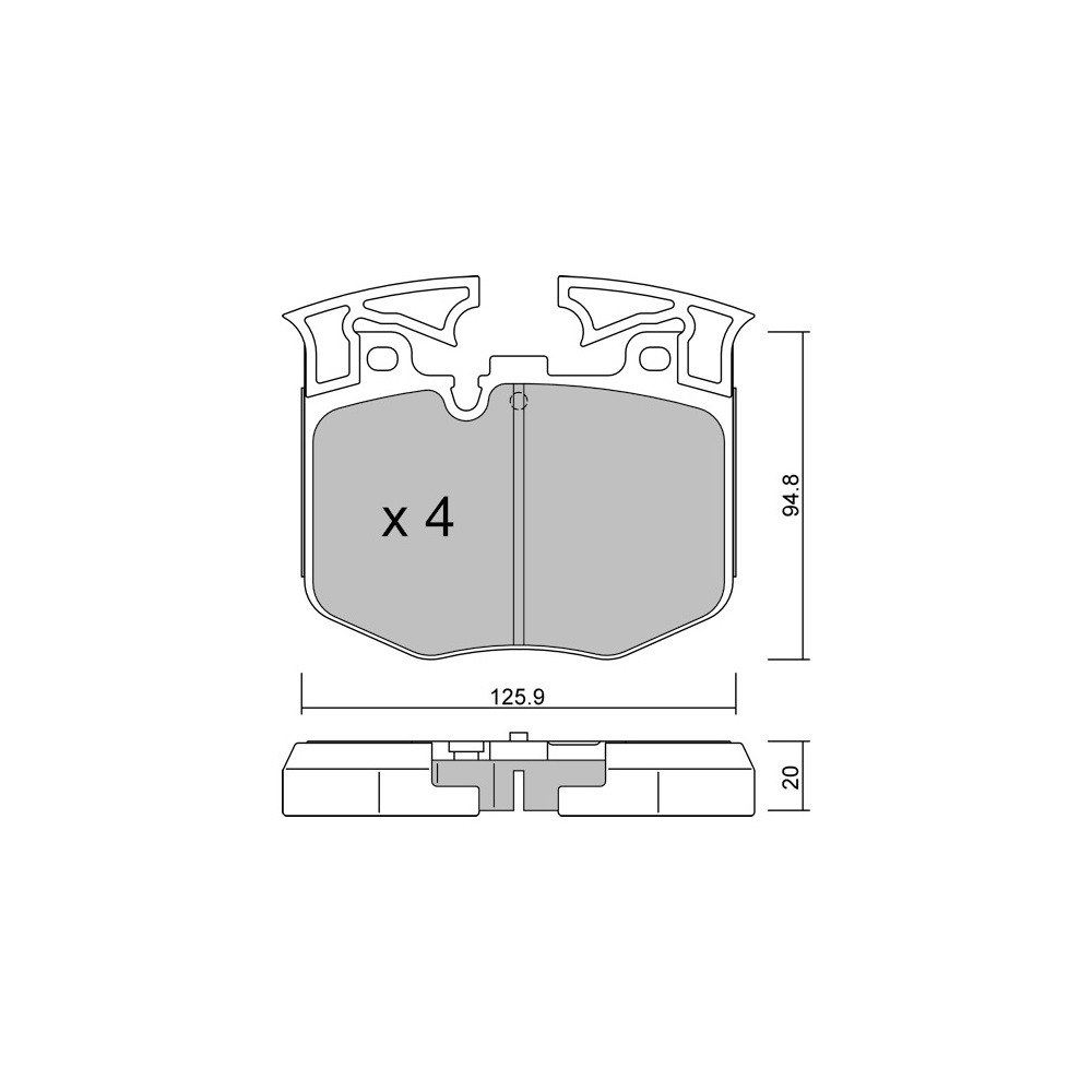Pastiglie freno anteriori GT2i Race per BMW Serie 3 (G20-G21-G28-G80-G81) M340i 2018- - Pinze freno Brembo - GT-PR11460T - 3666618559995