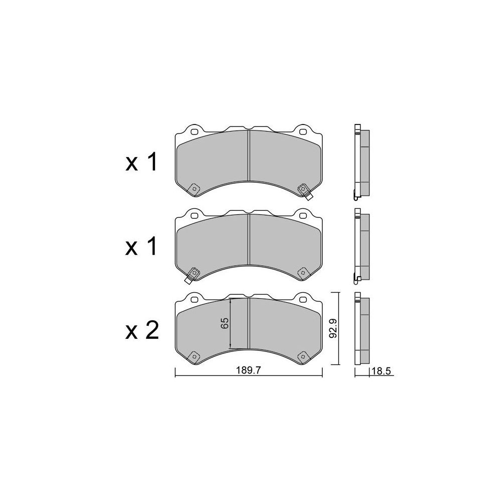 GT2i Race Avant remblokken voor NISSAN GT-R (R35) 3.8i V6 Turbo 2007- - Brembo remklauwen - GT-PR11560T - 3666618559605