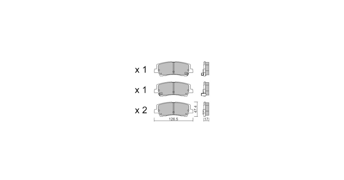 GT2i Race Rear brake pads for FORD Mustang V 2.3i 16V Turbo 2014- - Brake calipers Sumitomo