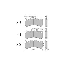 GT2i Race Rear brake pads for ALFA ROMEO Giulia (952) 2.9i T V6 Quadrifoglio 2016- - Brake calipers Brembo