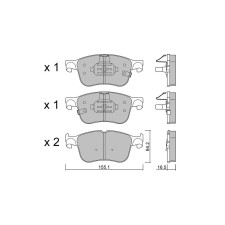 Plaquettes de frein GT2i Race Avant pour FORD Puma ST 1.5 EcoBoost 2019- - Etriers de frein Ate 
