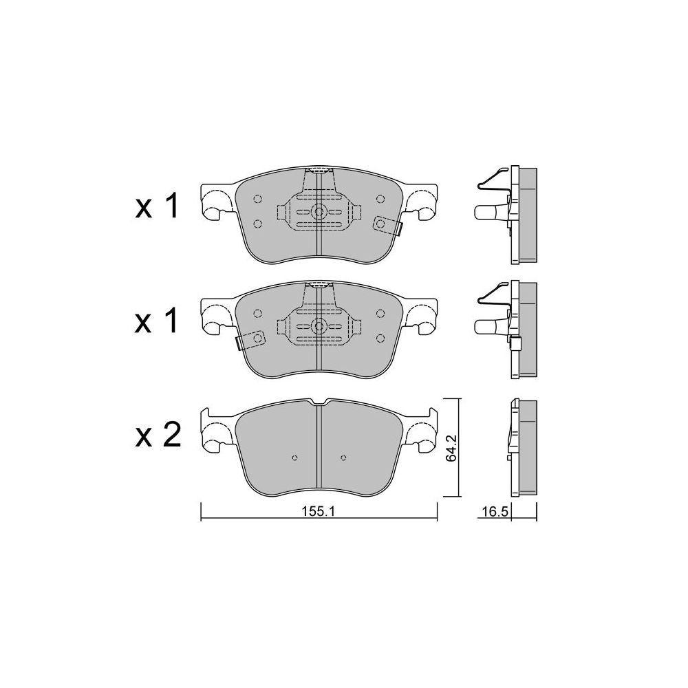 Pastiglie freno anteriori GT2i Race per FORD Puma ST 1.5 EcoBoost 2019- - Pinze freno Ate  - GT-PR12050T - 3666618559827