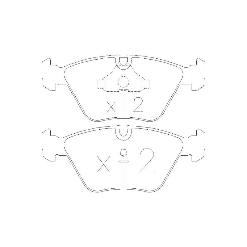 Plaquettes de frein GT2i Race Avant pour BMW Serie 3 (E36) M3 Gr N - Etriers de frein Ate - GT-PR1240T - 3661768553176