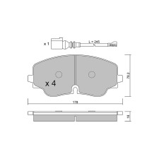 Plaquettes de frein GT2i Race Avant pour VOLKSWAGEN Golf VIII 2.0 GTI, 2.0 TDI, 2.0 TSI , 2.0 TSI R (Disc 356 mm) 2019- - Etrier