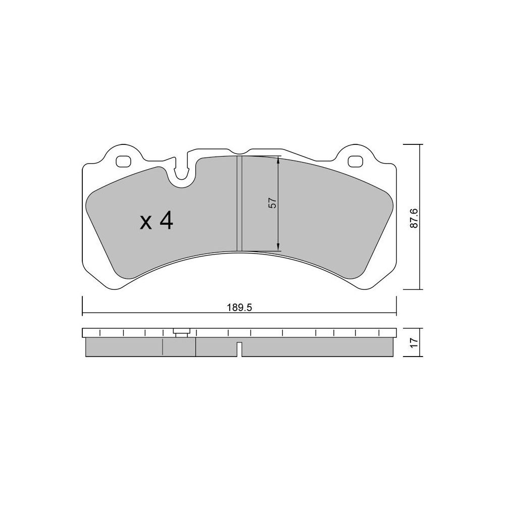 GT2i Race Avant remblokken voor VOLVO V60 2.0 D4 Polestar, 2.4 Hybrid D6 Polestar 2015-18 - Brembo remklauwen - GT-PR13280T - 3666618559469