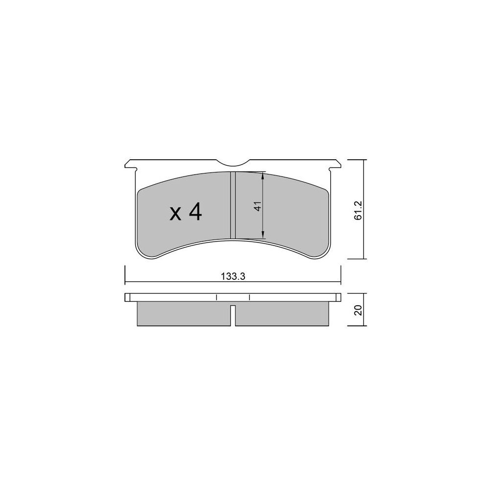 Pastiglie freno GT2i Race per pinze freno AP Racing CP8350 4 pistons - GT-PR13410T - 3666618559117