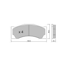 Plaquettes de frein GT2i Race pour étiers de frein AP Racing CP6766 6 pistons