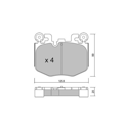 GT2i Race Rear brake pads for BMW Serie 2 (G42-G87) M240i 2021- - Brake calipers Brembo