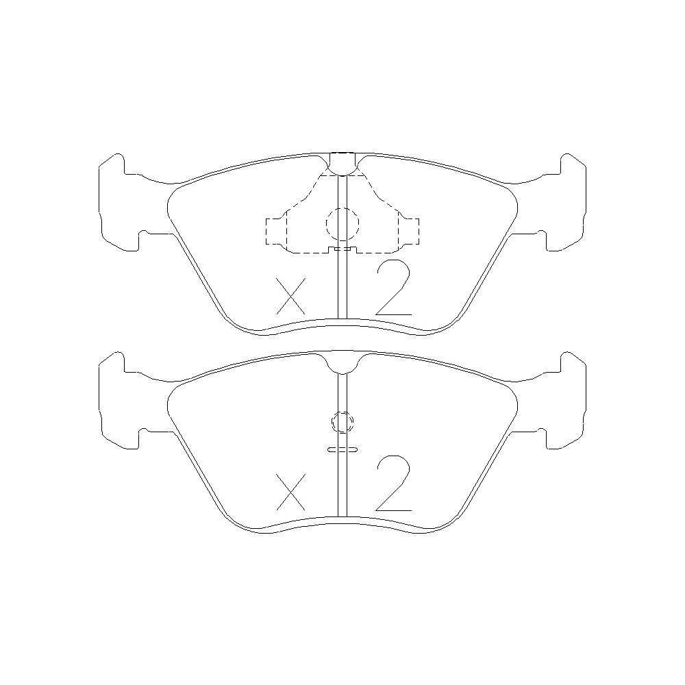 Plaquettes de frein GT2i Race Avant pour FORD Sierra 2.0i 16V Turbo RS Cosworth 4wd Gr N - Etriers de frein Ate - GT-PR2140T - 3661768553275