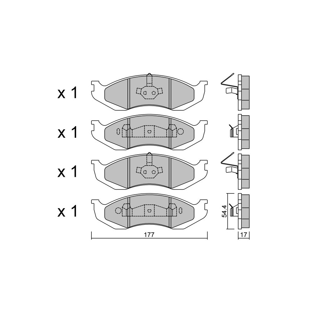 GT2i Race Avant remblokken voor JEEP Wrangler (TJ) OFF-ROAD Off-Road - KH remklauwen - GT-PR2270T - 3666618560816