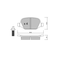 Plaquettes de frein GT2i Race Arrière pour ALFA ROMEO 147 2.0i TS 16V 2000-10 - Etriers de frein Trw 