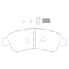 Plaquettes de frein GT2i Race Avant pour CITROEN DS3 1.6i 16V R1 - Etriers de frein Bosch