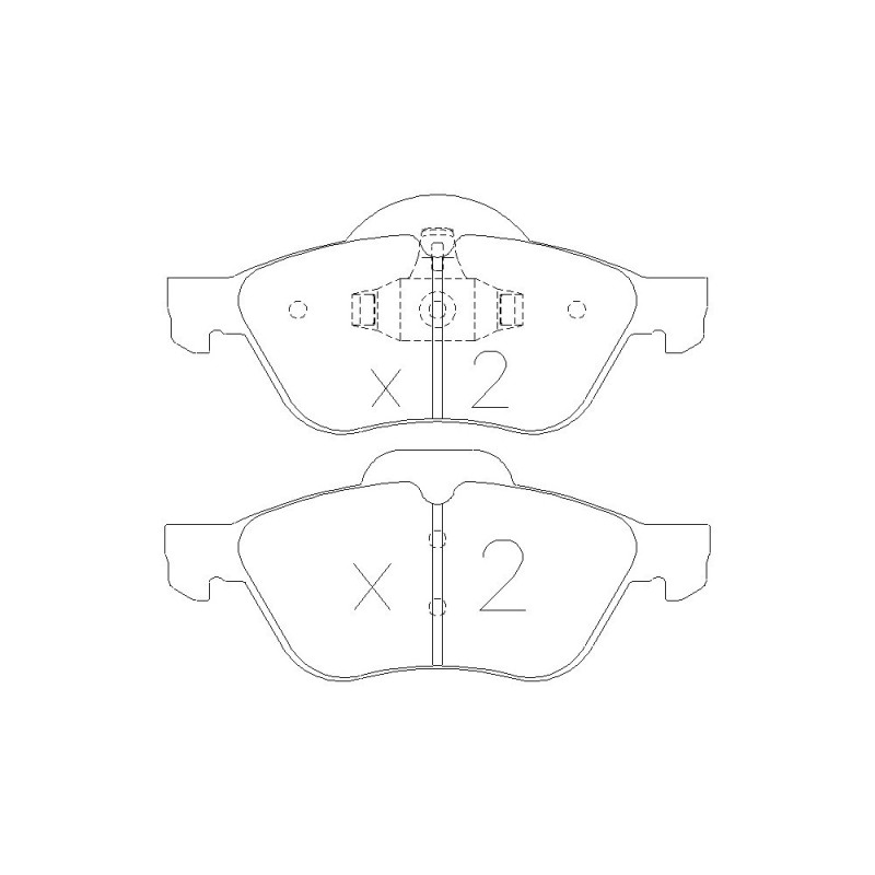 GT2i Race Rear brake pads for RENAULT Twingo 1.6i 16V RS 2007-14 - Brake calipers Ate  - GT-PR3441T - 3661768553404