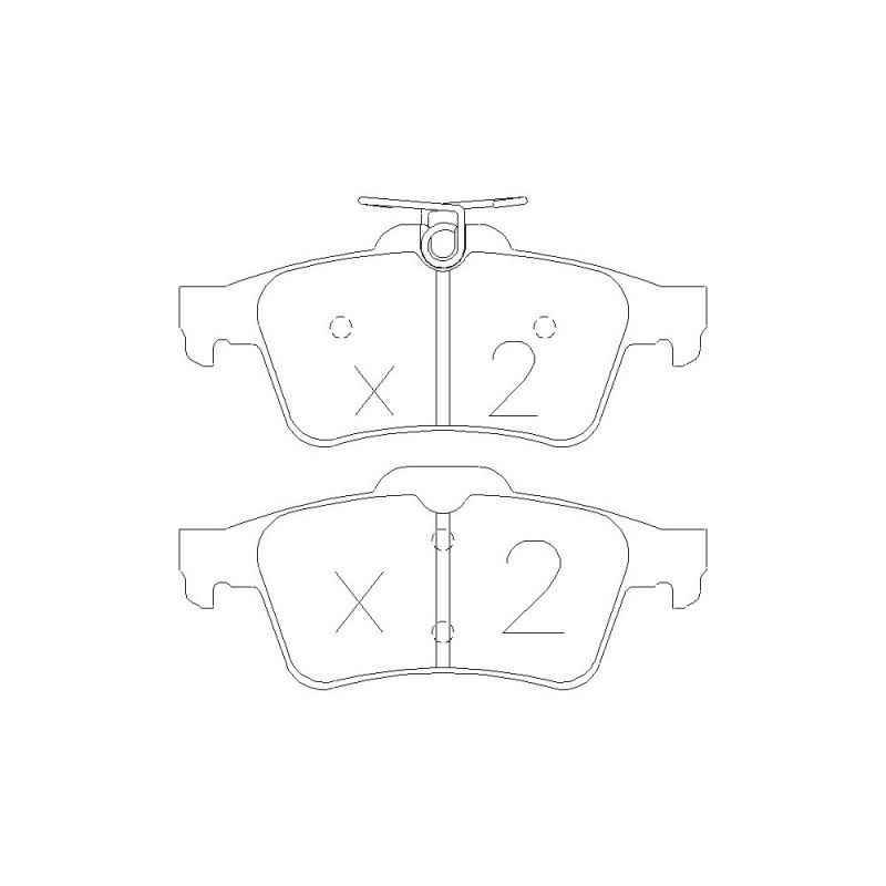 Plăcuțe de frână GT2i Race spate pentru FORD Fiesta 1.6i 16V R2 Asphalt – Etriere de frână Ate - GT-PR3461T - 3661768553411