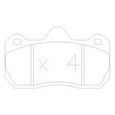 Plaquettes de frein GT2i Race Avant pour PEUGEOT 206 2.0i 16V RC Gr A Tarmac - Etriers de frein AP Racing