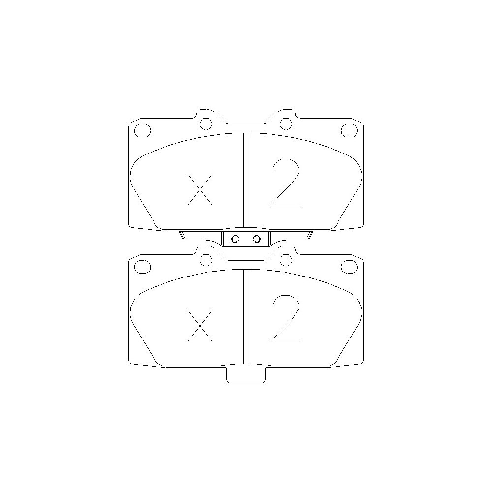 GT2i Race Front brake pads for SUBARU Impreza 2.0i 16V Turbo 4wd Gr N - Brake calipers Sumitomo - GT-PR4280T - 3661768553466