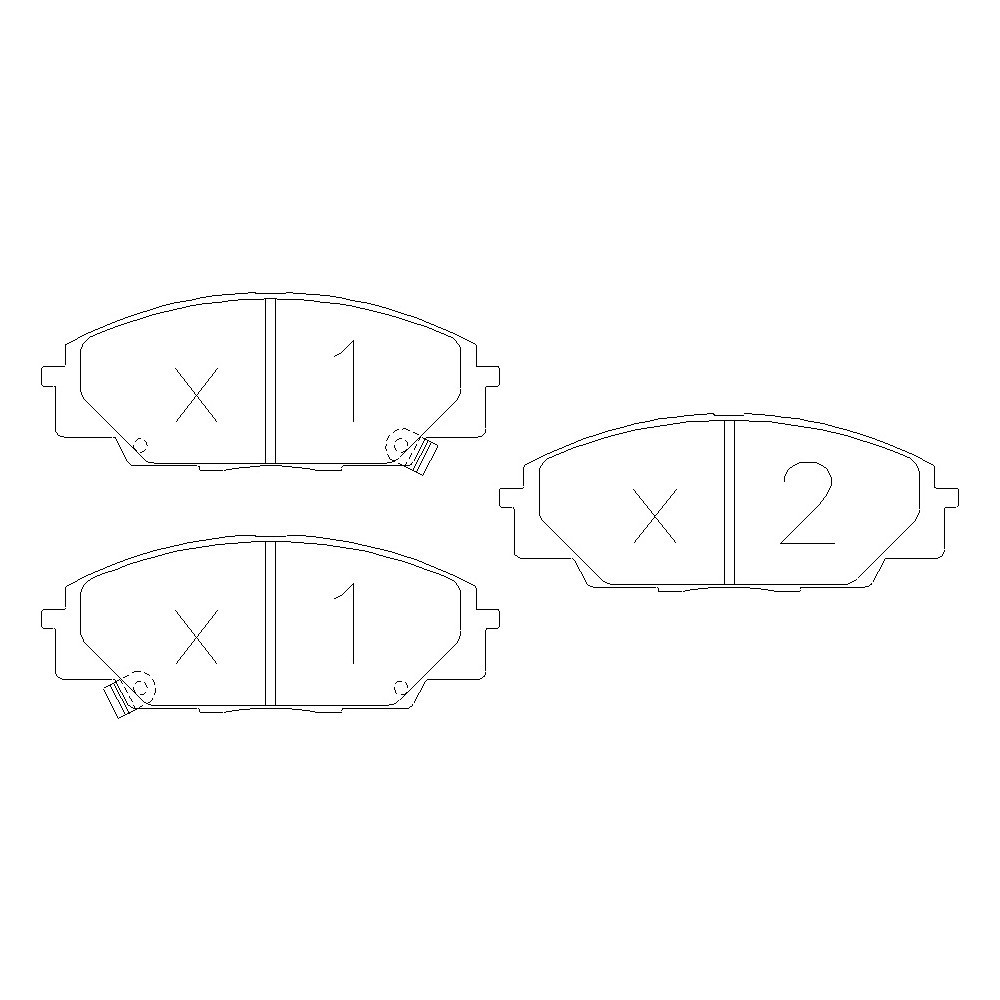 GT2i Race Front brake pads for HONDA Civic (FN) 2.0i 16V Type R Gr N - Brake calipers Akebono - GT-PR4500T - 3661768553473